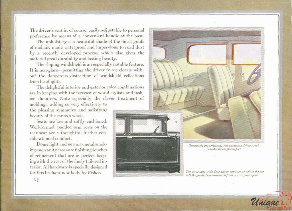 1930 Buick Prestige Brochure Page 8